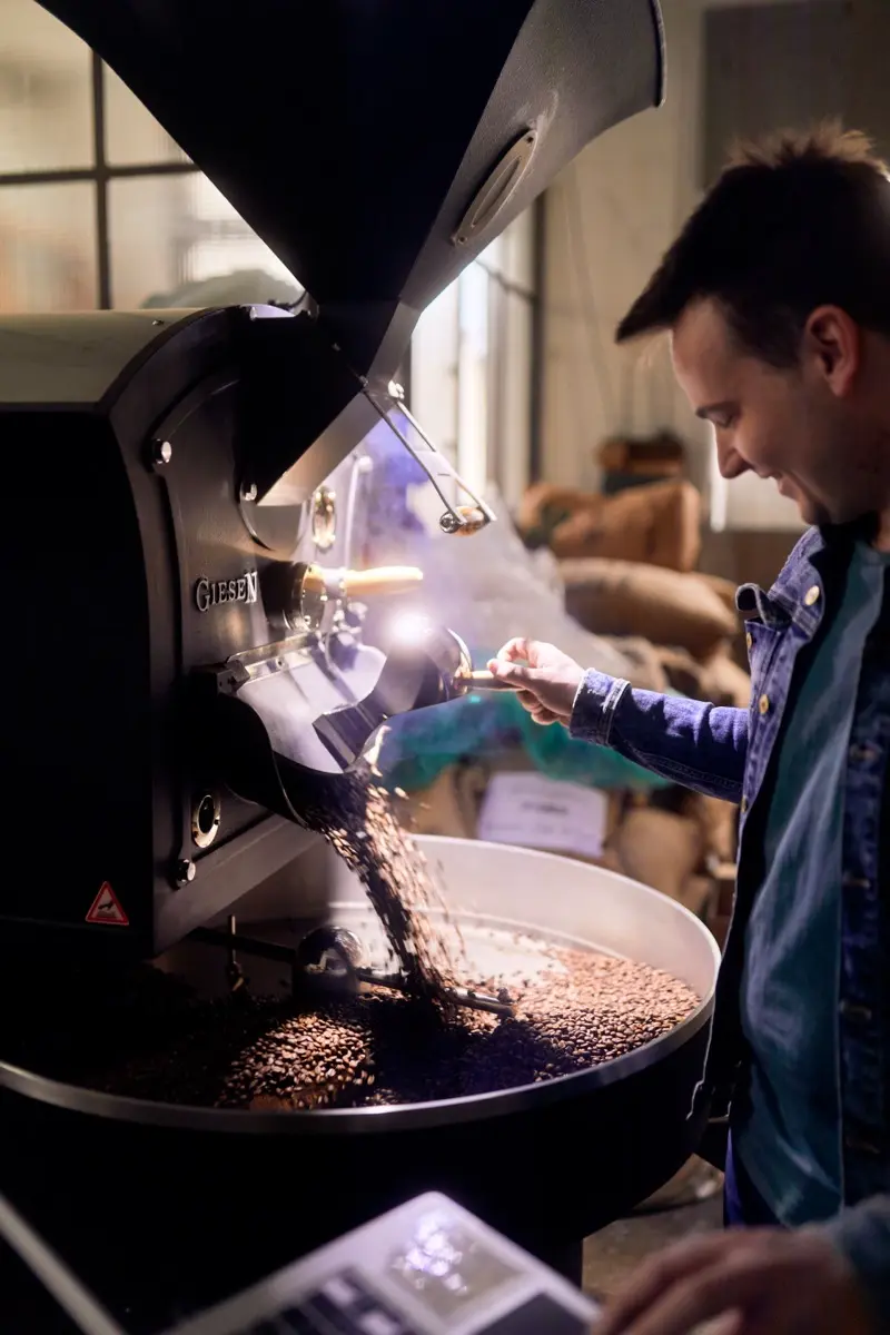 Kaffeeröstung in der Röstschmiede Neu-Ulm