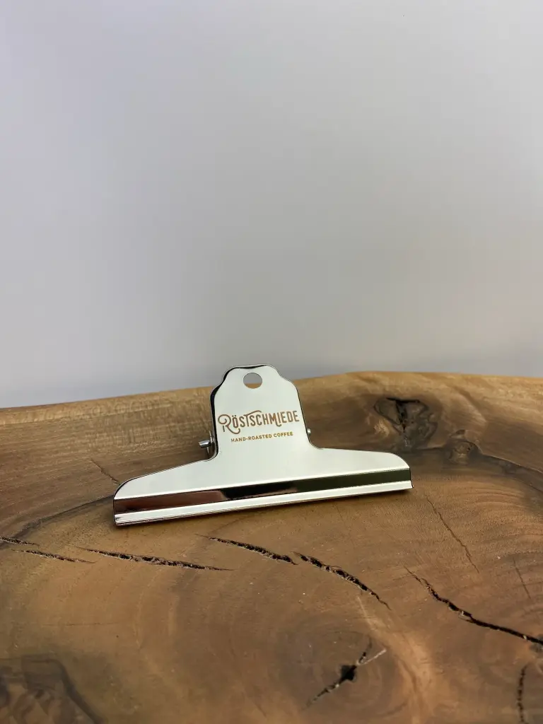 Röstschmiede Kaffeeklammer aus Metall